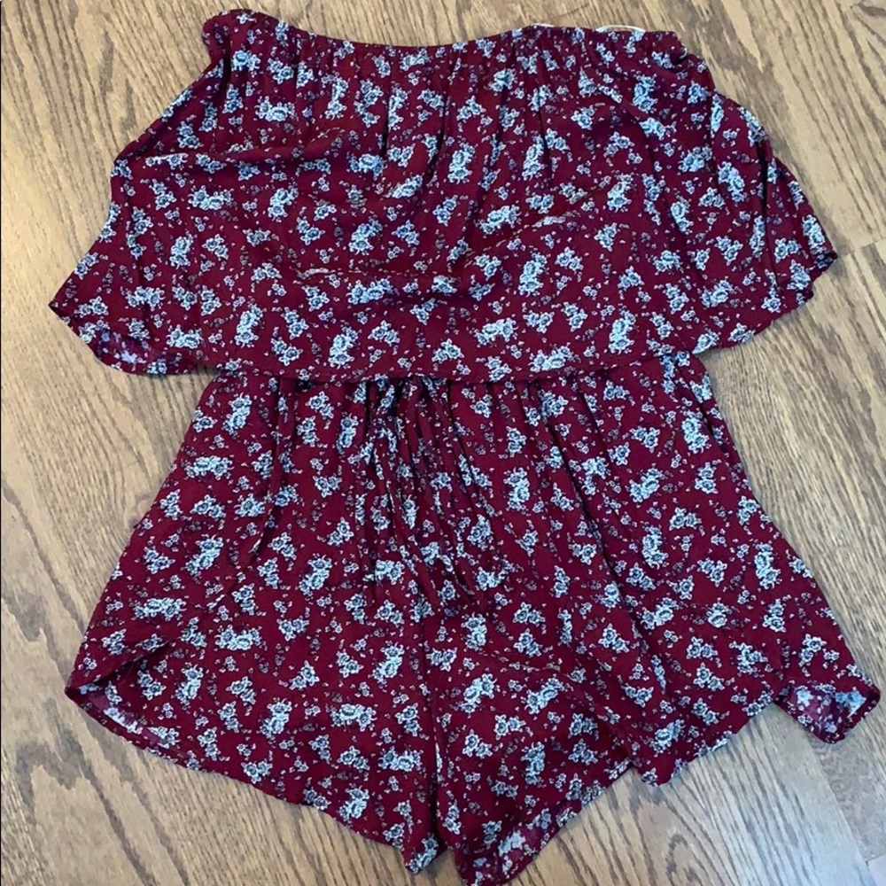 Sage Strapless Romper